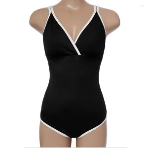 Womens Swimwear V-Neck One Piece Swimming Suit For Women Y Slimming Monokini Bodysuit Beachwear Bathing Female Summer 2023 Drop Delive Dhqdv