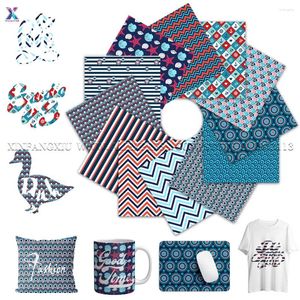 Adesivos de janela XFX Ocean Infusible Transfer Ink Sheet 1pcs 12x12 em papel de sublimação de onda para alegria caneca imprensa diy camisetas sacos