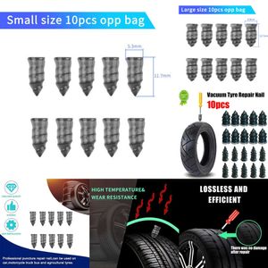 2024 10Pcs Vacuum Tyre Repair Nail For Car Truck Motorcycle Scooter Bike Wheel Tyre Repair Nails Tire Puncture Tubeless Rubber Nails