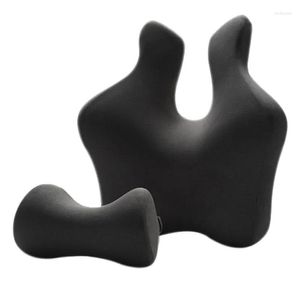 Coprisedili per auto Ers Cuscino lombare Cuscino in memory foam Set poggiatesta Four Seasons Consegna a domicilio Automobili Motociclette Interni Accesso Ot4Al