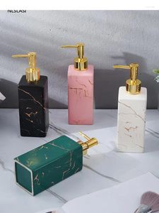 Liquid Soap Dispenser Light Luxury Hand Sanitizer Bottled Ceramic Shower Gel Shampoo Lotion Press Bottle Bathroom Model Room Decoration