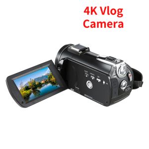 Câmera VLOG 4K AC3-AT 4K para blogueiro, 1080p 60fps Full HD IR Night Vision Digital Camera profissional Vídeos do YouTube Shooting