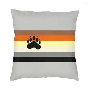 Poduszka niedźwiedź flaga flaga rzut obudowa dekoracyjne gejowskie kolory LGBT Luksusowy okładka miękka poduszka