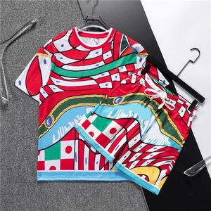 Tute da uomo T-shirt Set Streetwear Casual Tute estive traspiranti Top Pantaloncini T-shirt Tute sportive da esterno Abbigliamento sportivo Set di qualità S-3XL