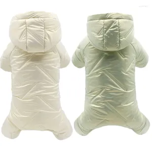Dog Apparel Cotton-Padded Winter Jumpsuit For Thick Pet Clothes Puppy Overalls Small Dogs Maltese Four Legs Costumes Coat Jacket