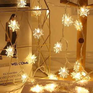 LED Strings 3 Meters 20LED Star Light String Fantasy Christmas Decor Fairy Garland Lamp YQ240401