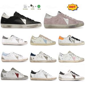 Top-Qualität Damen Herren Designer-Freizeitschuhe Luxusmarken-Turnschuhe mit Stern Lässige flache Pailletten Leopard Do-old Dirty Star Schuhe Trainer Sport-Sneaker Größe 36-45