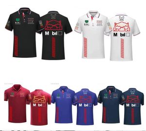 Racing Set 2024 New F1 Racing Polo Shirts Summer Mens and Womens korta ärmskjortor Samma anpassade