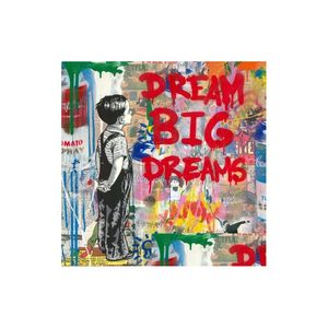 Målningar Banksy Pop Street Art Dream Affischer and Prints Abstract Animals Iti Canvas on the Wall Picture Home Decor Drop Delivery Gard Dhman