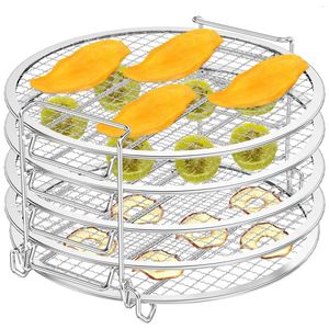 Double Boilers Air Fryer Dehydrator Rack Stainless Steel Tray&Steaming Racks Tools Baking Pan BBQ Gril Cooker