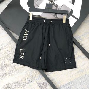 Paris Designer Shorts Moncleir Shorts Luksusowe męskie pływanie krótkie klasyczne 3D Wzmacniane design swobodny jogging szorty Szybkie suszenie Nylonowe spodnie plażowe 160