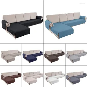 Stol täcker sektionssoffa Vattentät L Form Sofa Cover Reversible Chaise Hållbara möbler Protector Slipcovers