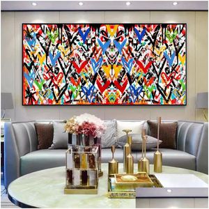 Paintings Iti Art Love Heart Wall Canvas Painting Pop Street Posters Prints Pictures For Living Room Home Decor Cuadros Dro Homefavor Dhrhw
