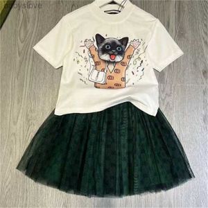 2025デザイナーキッズTシャツベールスカートファッションかわいいベビー服