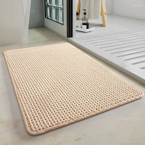 Bath Mats Soft Solid Color Room Doormat Toilet Foot Home Decor Fast Absorbent Carpet For Bathroom Anti-slip Entrance