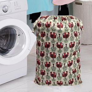 Sacos de lavanderia elásticos fraldas balde forro durável lavável reutilizável pano sujo saco de armazenamento dobrável à prova dwaterproof água artigos diversos brinquedo do bebê