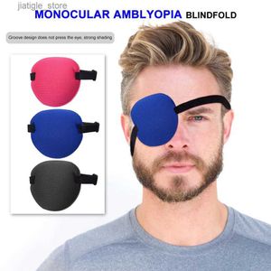 Maschere del sonno Ambliopia Maschera per gli occhi per bambini Strabismo Strabismo Eye Training One Eye Patch Cover Cover ombretti regolabile Strabismo Strabismo Eye Training Y240401