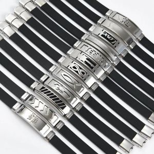 Bangles toptan 12pcs/lot paslanmaz çelik İsa Kafatası Ağacı Hayat Ağacı Aşk Silikon Cazibesi Bilekler Takı 21cm/8.27inch