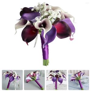 Flores decorativas Decorações florais falsas para o casamento Fake Kitchen Artificial Bride Bouquets