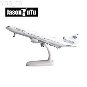 Flygplan Modle Jason Tutu 20CM World Cargo MD-11 Plan Model Airplane Diecast Metal Aircraft Model Drop Shipping YQ240401