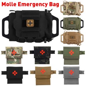 Sacos tático militar bolsa molle ifak rápida implantação kit de primeiros socorros sobrevivência ao ar livre caça saco de emergência acampamento kit médico
