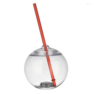 Dricker Straws Disco Ball Cup Shiny Cups With Cocktail för Bachelorette Birthday Party Festival Decor Accessories