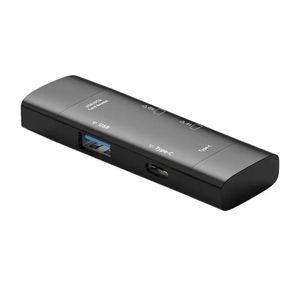 Piaste USB w 1 typ C Czytnik karty pamięci Kompaktowy adapter dla SD upuszczanie komputerów dostawczych Akcesoria komputerowe OT9CC