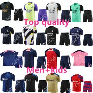 23 24 25 RealmadridsesトラックスーツトレーニングスーツVini Jr Bellingham Men and Kids Football Camavinga Sportswear Chandal Futbol Survetement Kit