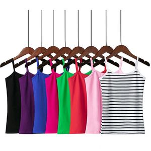 Spring Summer Tank Tops Women Sleeveless Big Size T Shirt Ladies Vest Singlets Camisole Cotton 16 Colors 3XL 240401