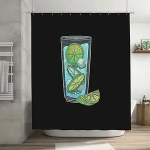 Shower Curtains Mojito Style Curtain 72x72in With Hooks Personalized Pattern Lover's Gift