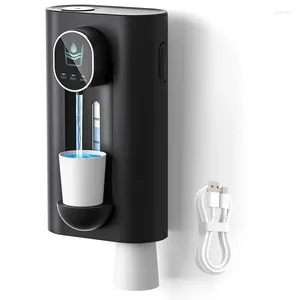 Flüssigseifenspender für Mundwasser für Badezimmer, 18,26 oz (540 ml), berührungsloses automatisches Mundwasser mit magnetischen Bechern, Einzelhandel