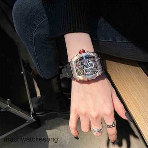 Luxury Watches Replicas Richardmills Automatic Movement Wristwatches Swiss technology Mens Mechanical Tritium Gas Top Ten Brands Red Devil Black Technology