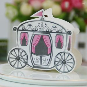 Embrulho de presente 50pcs personalidade criativa suprimentos de casamento caixas de doces de carruagem caixa de papel favorita embalagem