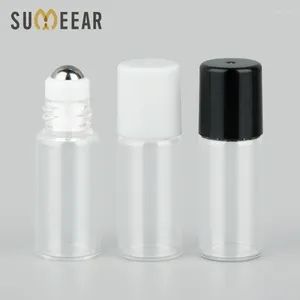 Storage Bottles 50 Pieces/Lot 3ml Mini Refillable Perfume Bottle Essential Oils Vial Empty Sample Roller