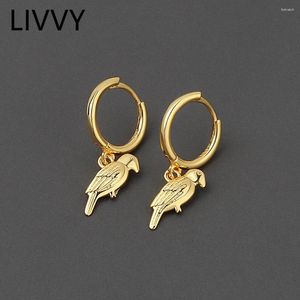 dangle earrings livvyシルバーカラーバード女性用シンプルなファッション高品質の絶妙なエレガントなジュエリーアクセサリー