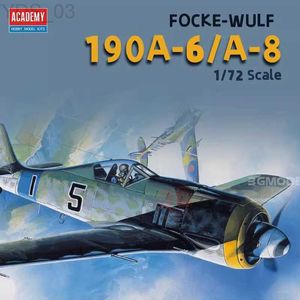 Модель самолета Academy 12480 Модель самолета 1/72 Focke Wulf Fw190A-6/8 Немецкий истребитель Второй мировой войны для моделистов Строительство Хобби DIY Игрушки YQ240401