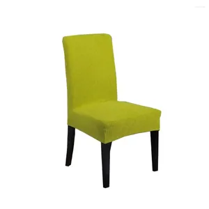 Sandalye Basit Çim Yeşil Kapitone 3D Kapak Slipcover SPANDEX/Polyester kumaş streç elastik koruyucu ziyafet
