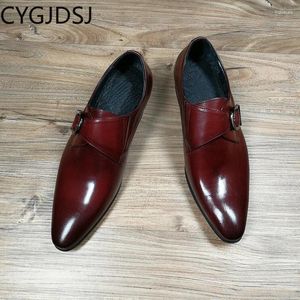 Scarpe eleganti Italiano Mocassini Uomo Oxford Abito da lavoro Monk Strap per matrimonio Slip On Office 2024 Chaussures