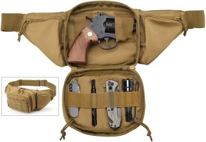 Väskor pistolpåse dolda bär pistolpåse ultimat fanny pack hölster passar 1911 Glock hk ruger sw mp sköld taurus sig Sauer