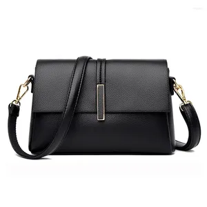 Shoulder Bags Fashion Women Luxury Designer Handbag Solid Color Lady Clutch Purse PU Leather Travel Office Worker Crossbody Bag