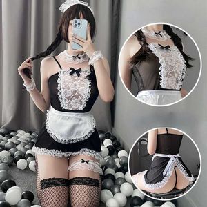 Dtby sexig pajamas kvinnor sexig underkläder fransk förkläde klänning cosplay kostym tjänare lolita het babydoll klänning enhetlig erotisk roll spel exotisk 2404101