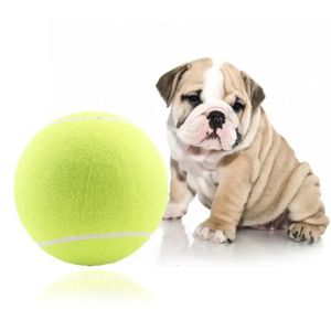 205 cm Pet Dog Toy Tennis Ball Training Toys Toys Uppblåsbara överdimensionerade Giant Rubber Chew Balls för stora valpar kul 240329