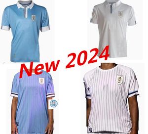 2024 Uruguay Soccer Jerseys anniversario 100 ° speciale L.SUAREZ E.CAVANI N.DE LA CRUZ Maglia interna G.DE ARRASCAETA F.VALVERDE R.ARAUJO R.BENTANCUR Divisa da calcio 999