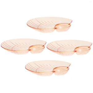 Cups Saucers Reusable Plastic Plates Salad Fruit Snack Tray Food Tableware Storage Dried Dessert Fruits Dish Cake Pan