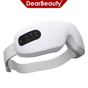 4D Smart Eye Massager Wireless Vibration Eye Care Instrument Compress Bluetooth Eye Massage Glasses Fatigue Pouch Wrinkle 240322