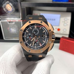 Automatik APS SUPERCLONE Designers 26406 42 mm Chronograph 26205 Uhrwerk Herrenzeit JF Mechanisch Titan Die 26176 Stahluhrenserie Legierung Kohlefaser 714 322