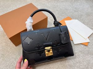 Präglad tryckdesigner väska på väska äkta läder design väskor kvinnor messenger paket koppling handväska axel kors kroppspaket plånbok