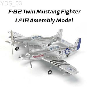 Aeronave modle 4d recém chegados 1/48 ww2 eua F-82 twin mustang lutador montagem modelo P-82 avião plástico brinquedos militares yq240401