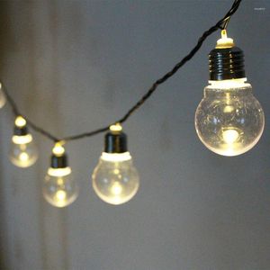 Strings 20/38 LED Bulb Globe Fairy Light na Boże Narodzenie Garland Street Wedding Outdoor Holiday Lamp Garden Dekoracja patio