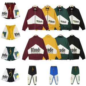 Designerjacke von Rhude, Jacken für Herren und Damen, Shorts mit Buchstabendruck, lange Hosen, Windjacke, wasserdichte Outdoor-Jacke für Paare, Herren-Kapuzenpullover, Uni-Streetwear-Kleidung